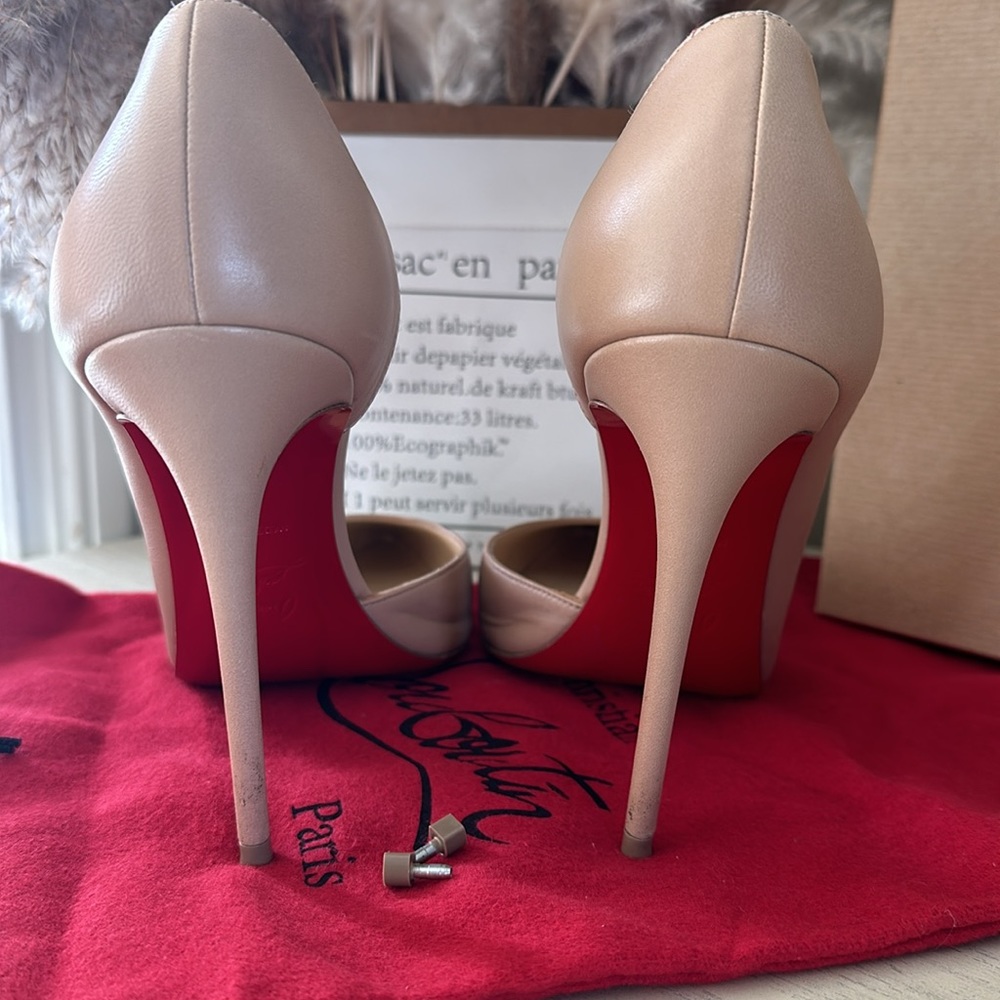 Iriza 100 Nappa Nude Christian Louboutin Paris size 39 - Picture 3 of 7